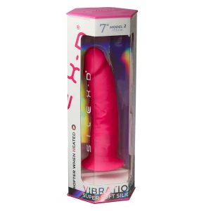 SILEXD - MODELO DE PÃNIS REALISTA 2 ROSA + CONTROLE REMOTO LRS 17 CM